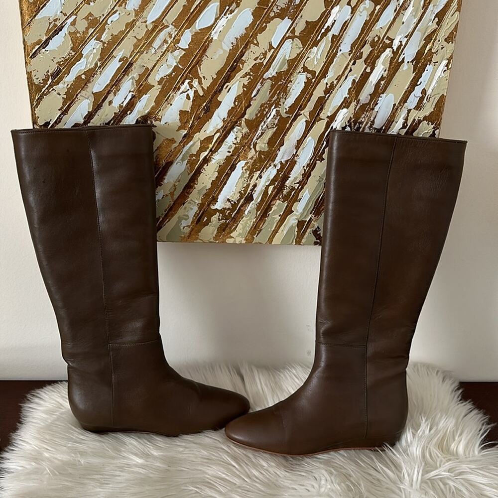 Loeffler Randall | Chestnut (Brown color) Matilde Wedge Boots Size 5.5 - Picture 5 of 15